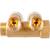 Коллектор сантехнический Giacomini с вентилями 3/4" x 1/2" /2, R585CY072, фото , изображение 3