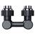 Узел нижнего подключения Royal Thermo Design угловой 1/2"х3/4" EK (черный), фото , изображение 3