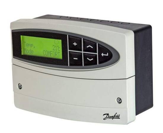 Регулятор температуры для системы отопления ECL 110 с таймером, 230В, с клеммником, фото 