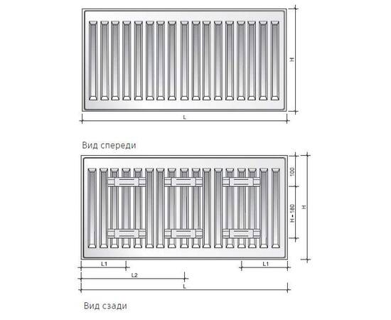 Радиатор панельный COMPACT С11-300-1900, фото , изображение 3