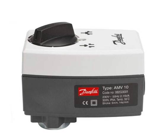 Электропривод AMV 10, 230В, для VM 2, VFM 2, ход штока 5,5 мм, Ду 15-25, 300Н, фото 