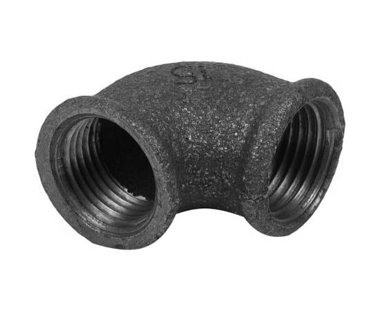 Угольник Ду 25, чугунный, черный, фото , изображение 2