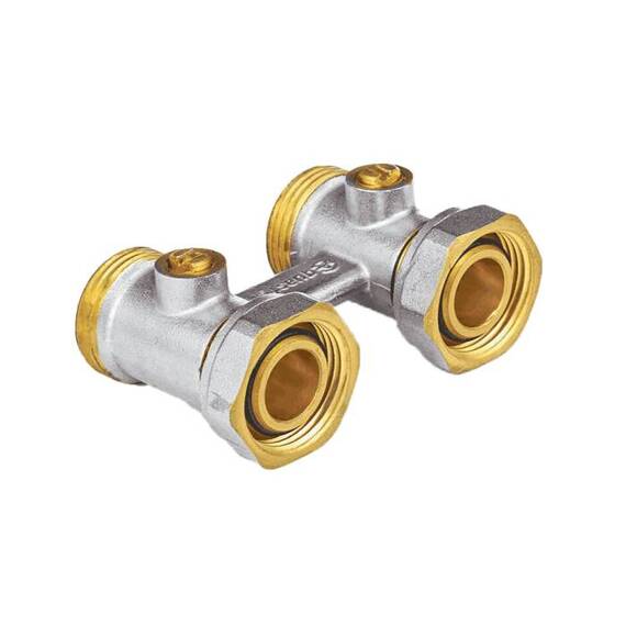 Узел ниж/п Ду20 Ру10 3/4x3/4&quot; ЕК прям двухтр Aquasfera 5012-01, фото 