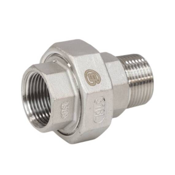 Соединитель американка нерж Ду40 (1 1/2&quot;) ВР/НР Benarmo, фото , изображение 2