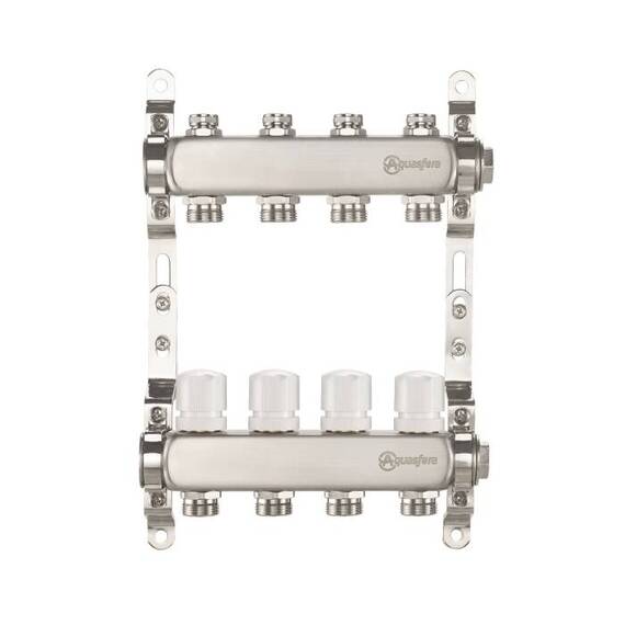Группа коллект нерж баланс 1&quot; м/м 3в 3/4&quot; ЕК н/р Aquasfera 9504-02, фото , изображение 3