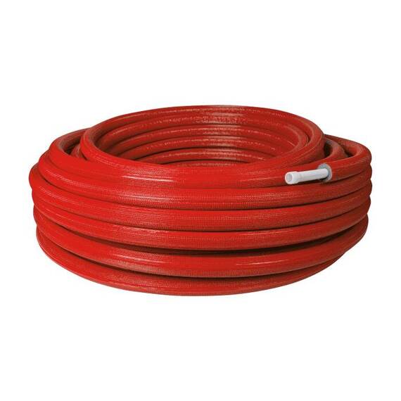 Труба PE-Xa/EVOH изол 6мм крас Дн25х3,5 Ру10 Т95C 50м РОС, фото , изображение 4