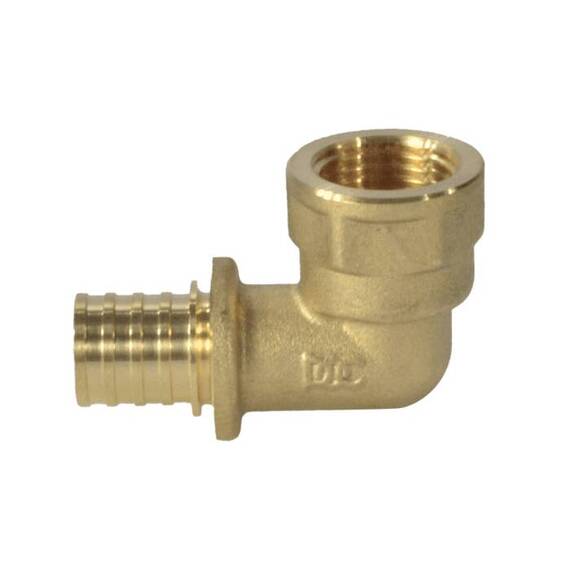 Угольник PE-X лат аксиал Дн20х1/2&quot; ВР РОС, фото , изображение 2