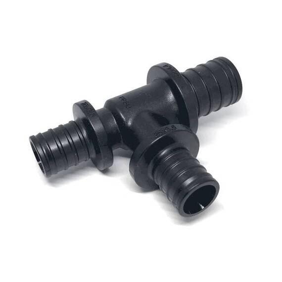 Тройник PE-X PPSU аксиал Дн32х25х20 перех РОС, фото , изображение 2