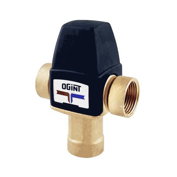 Клапан смес т/стат лат Ду20 Ру10 м/м Kvs2.1 30-65C в/ниж Ogint, фото 
