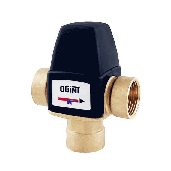 Клапан смес т/стат лат Ду15 Ру10 м/м Kvs2.15 30-65C Ogint, фото 