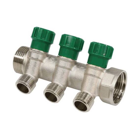 Коллектор лат клап рег 1" м/р 3в 1/2" ПУ н/р 36мм M210 SantechSystems, фото 