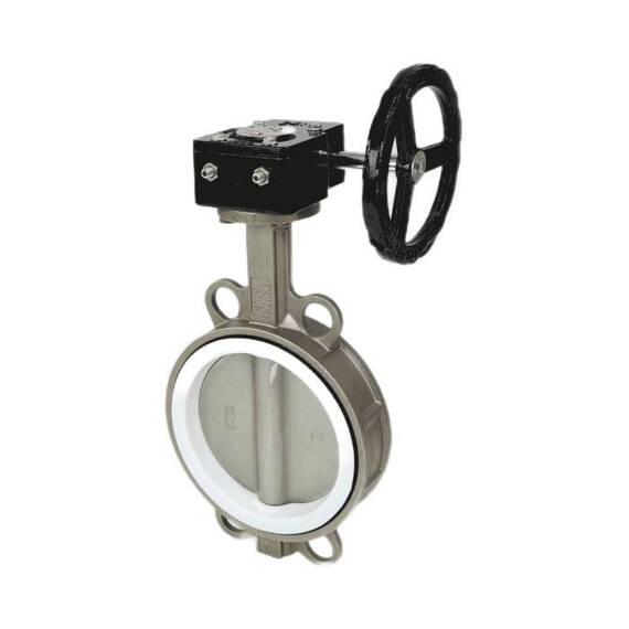 Затвор поворот нерж PTFE Ду200 Ру16 ред д/нерж 2040R Benarmo, фото , изображение 2