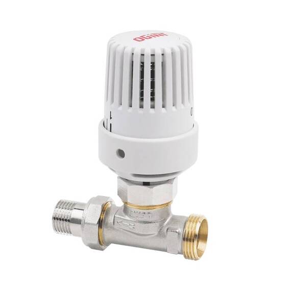 Клапан термостат лат RTL 1/2&quot;x3/4&quot;ЕК р/р Ру10 прям Ogint, фото , изображение 2
