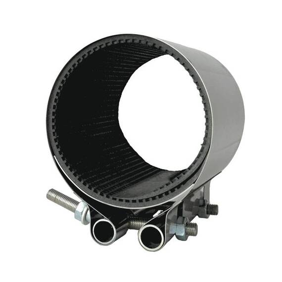 Хомут ремонтный свертный нерж Ду50 (55-65)мм 1/стор L=200 Benarmo 7060, фото , изображение 4