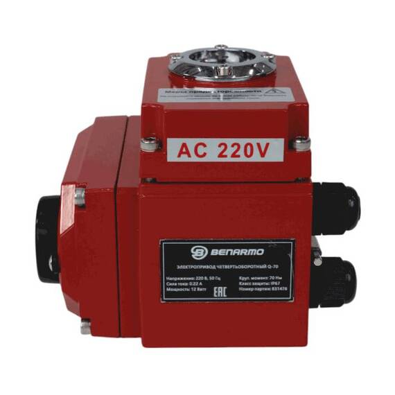 Электропривод QB-250 220В F07/F10/F12 22х22/17х17 Benarmo, фото , изображение 3