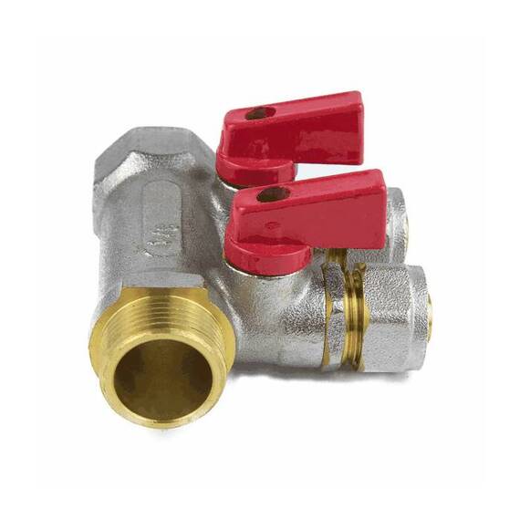 Коллектор лат шар/к красн 3/4&quot; м/р 2в Дн16 обжим мп 35мм Aquasfera 7016-01 ., фото , изображение 8