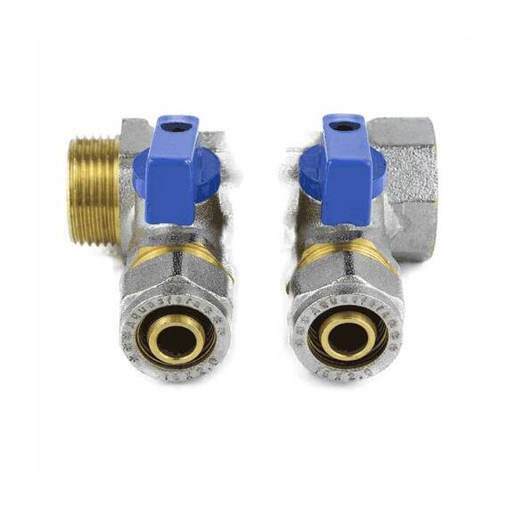 Коллектор лат шар/к син 1&quot; м/р 4в Дн16 обжим мп 35мм Aquasfera 7015-04 ., фото , изображение 3