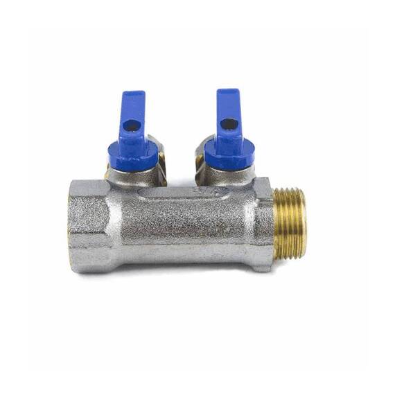 Коллектор лат шар/к син 1&quot; м/р 4в Дн16 обжим мп 35мм Aquasfera 7015-04 ., фото , изображение 6