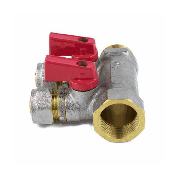 Коллектор лат шар/к красн 1&quot; м/р 2в Дн16 обжим мп 35мм Aquasfera 7016-04 ., фото , изображение 4