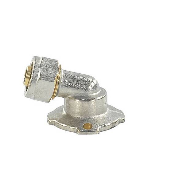 Угольник МП обж лат Дн16х1/2&quot;х105гр ВР с крепл Aquasfera 7009-01 ., фото 