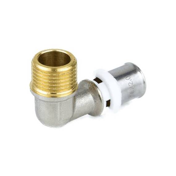 Угольник МП пресс лат Дн20х1/2&quot;х90гр НР Aquasfera 8006-03 ., фото , изображение 5