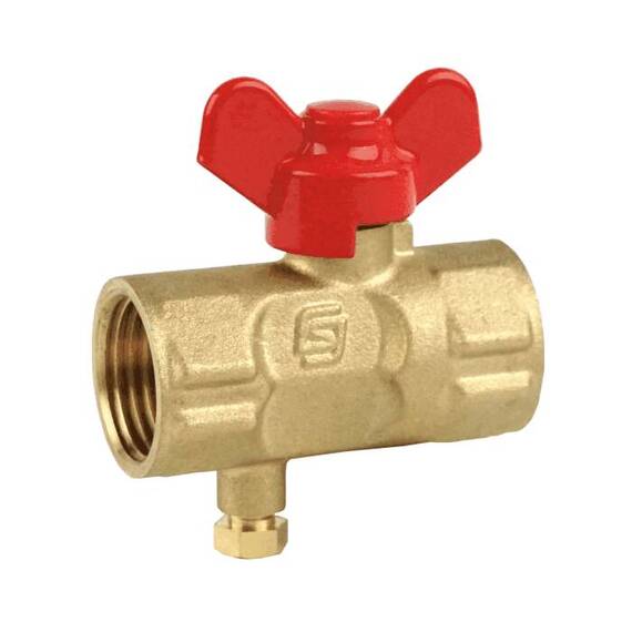 Кран д/ман шар лат 11б27п(м)2 G1/2" Ру16 м/м баб крМ SantechSystems, фото 