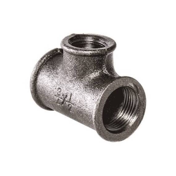 Тройник чуг перех Ду40х20 (1 1/2"х3/4") м/м Fittex, фото , изображение 2