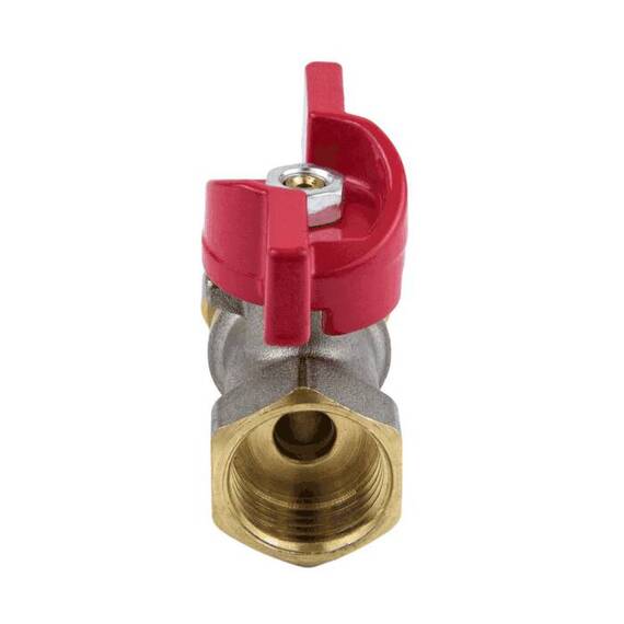 Кран шар лат 1016 Euro нк Дн16х1/2" Ру16 м/обж баб Aquasfera 1016-01 ., фото , изображение 3