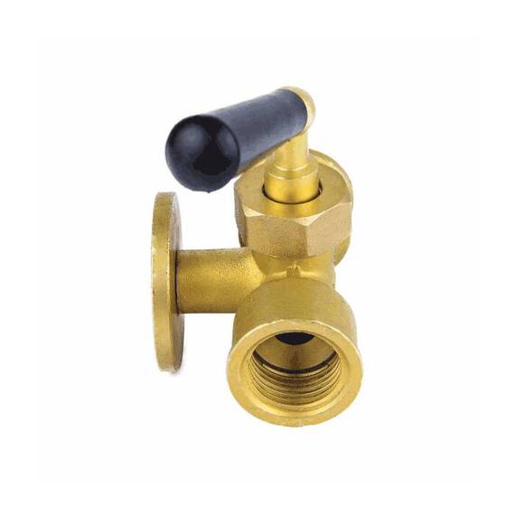 Кран д/ман лат 1064 G1/2"-М20х1,5 Ру16 м/м рук фл Aquasfera 1064-01, фото , изображение 3