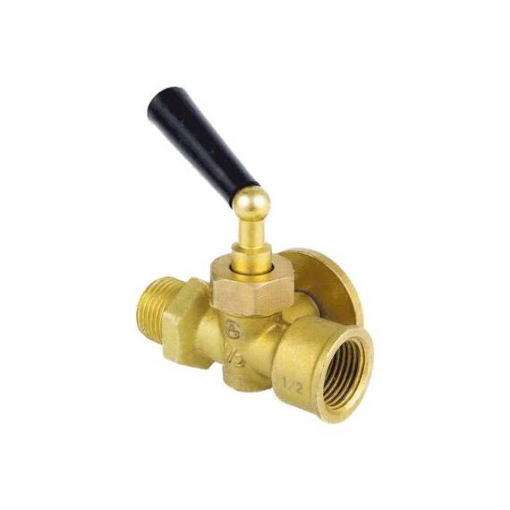 Кран д/ман лат 1065 G1/2" Ру16 м/р рук фл Aquasfera 1065-01, фото , изображение 2