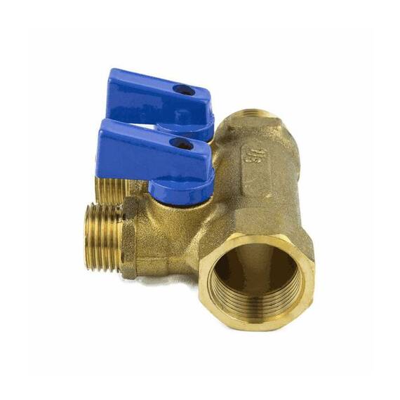 Коллектор лат шар/к син 3/4" м/р 2в 1/2" н/р 35мм Aquasfera 9025-01, фото , изображение 3