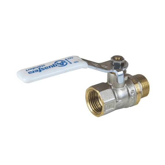 Кран шар лат 1103 Standard нк Ду20 Ру30 м/р полн рыч Aquasfera 1103-02 ., фото , изображение 2