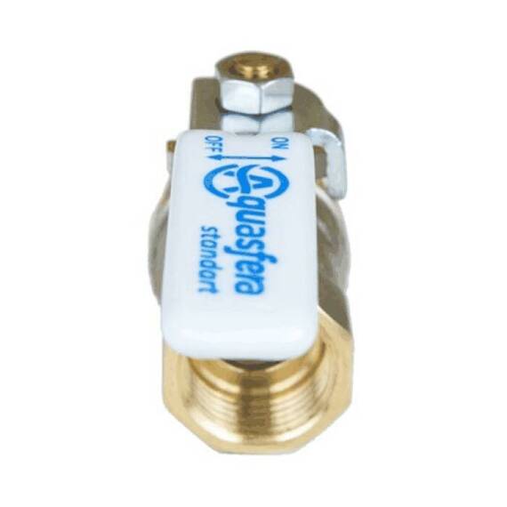 Кран шар лат 1101 Standard нк Ду25 Ру25 м/м полн рыч Aquasfera 1101-03 ., фото , изображение 4