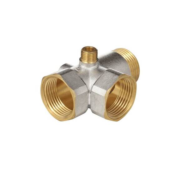 Штуцер пятивыводной 3x1"+2x1/4" лат ник Aquasfera 9036-01, фото , изображение 3