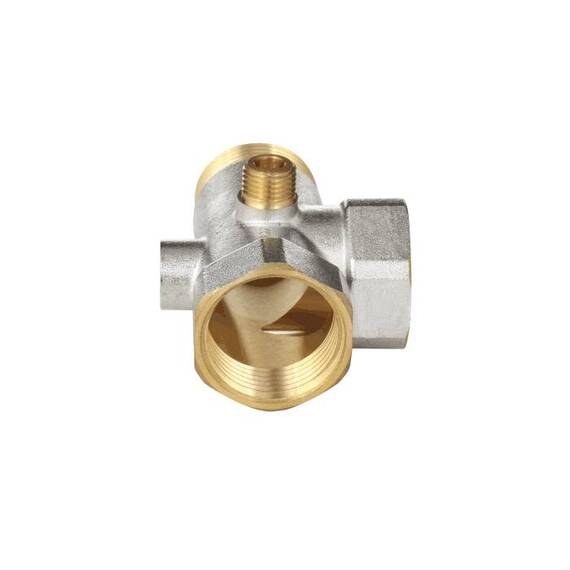Штуцер пятивыводной 3x1"+2x1/4" лат ник Aquasfera 9036-01, фото , изображение 4