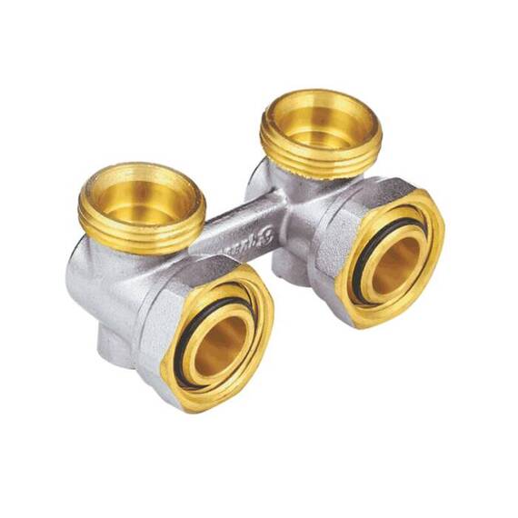 Узел ниж/п Ду15 Ру10 3/4x3/4" ЕК угл б/к двухтр Aquasfera 5013-01, фото , изображение 2