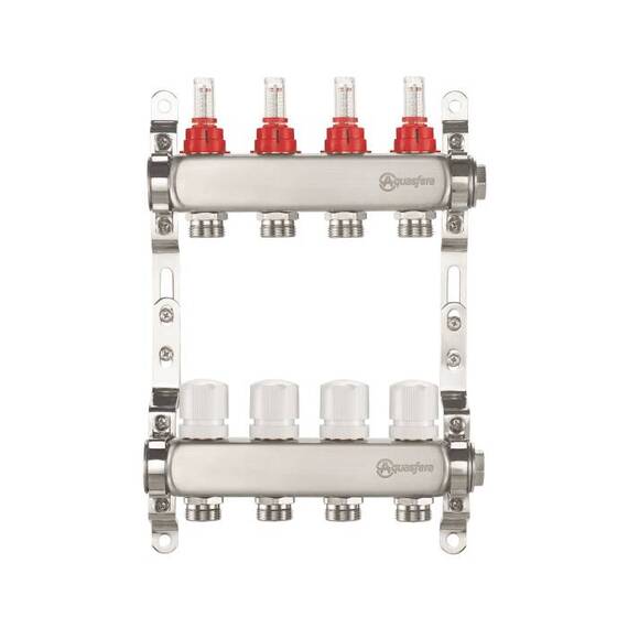 Группа коллект нерж расход 1" м/м 2в 3/4" ЕК н/р Aquasfera 9503-01, фото , изображение 2