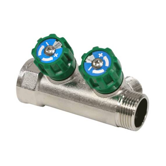 Коллектор лат клап рег 3/4" м/р 2в 1/2" ПУ н/р 36мм M210 SantechSystems, фото , изображение 2