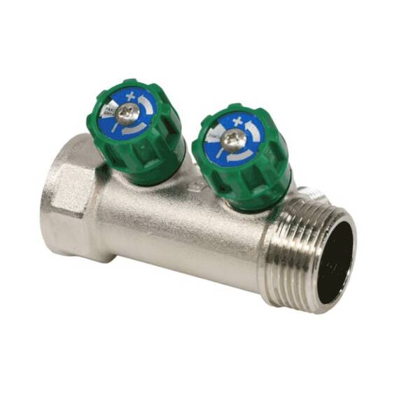 Коллектор лат клап рег 1" м/р 2в 1/2" ПУ н/р 36мм M210 SantechSystems, фото , изображение 2
