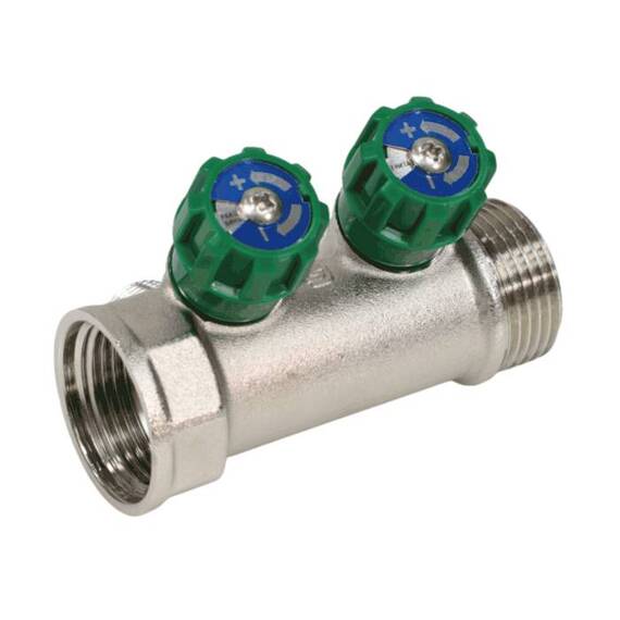 Коллектор лат клап рег 1" м/р 2в 1/2" ПУ н/р 36мм M210 SantechSystems, фото , изображение 4