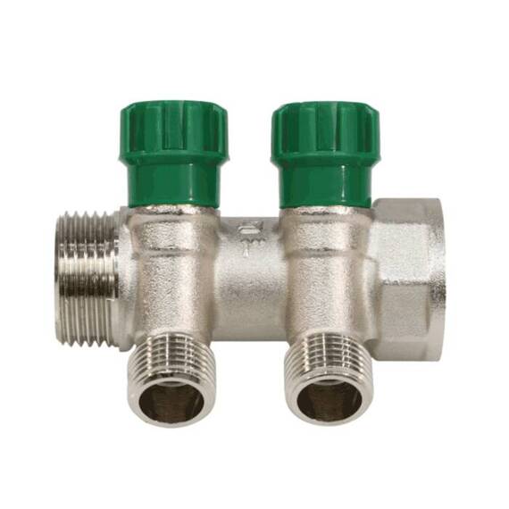 Коллектор лат клап рег 1" м/р 2в 1/2" ПУ н/р 36мм M210 SantechSystems, фото , изображение 5