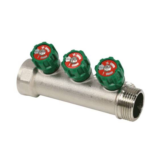 Коллектор лат клап рег 1" м/р 3в 1/2" ПУ н/р 36мм M210 SantechSystems, фото , изображение 2