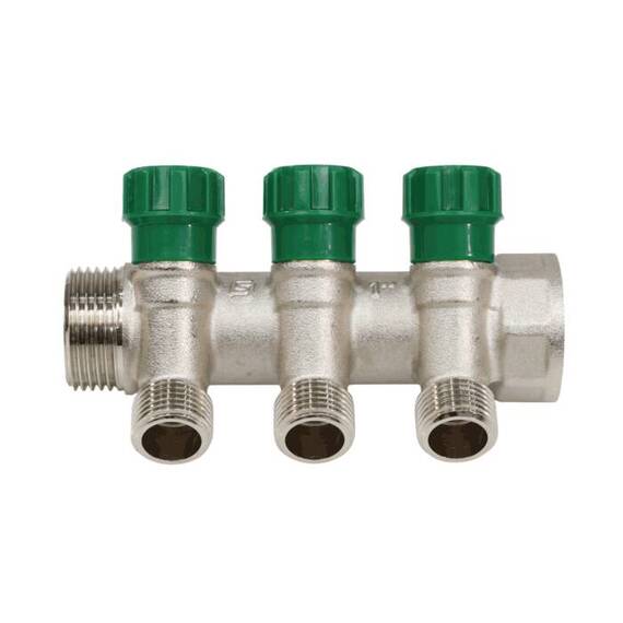 Коллектор лат клап рег 1" м/р 3в 1/2" ПУ н/р 36мм M210 SantechSystems, фото , изображение 5