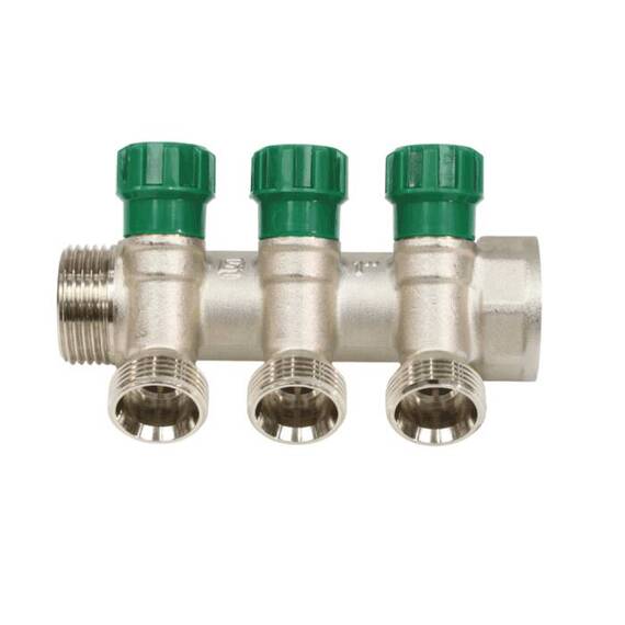 Коллектор лат клап рег 1" м/р 3в 3/4" ЕК н/р 36мм M211 SantechSystems, фото , изображение 8