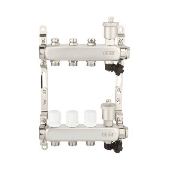 Группа коллект нерж 1" м/м 10в 3/4" ЕК н/р в/к Ogint 9506-09, фото , изображение 2