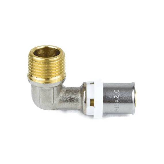 Угольник МП пресс лат Дн16х3/4"х90гр НР Aquasfera 8006-02 ., фото , изображение 5