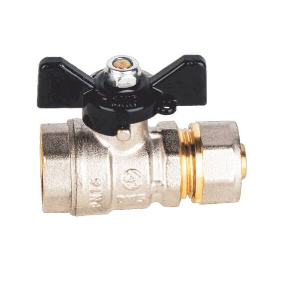 Кран шар лат СТАРТ нк Дн20х3/4" Ру16 м/обж баб Aquasfera 1216-03, фото , изображение 2