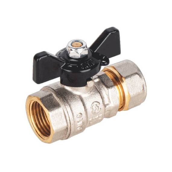 Кран шар лат СТАРТ нк Дн20х3/4" Ру16 м/обж баб Aquasfera 1216-03, фото , изображение 8