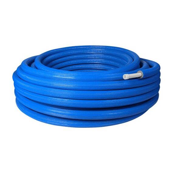 Труба PE-Xa/EVOH изол 6мм син Дн20х2,8 Ру10 Т95C 100м РОС ., фото , изображение 3