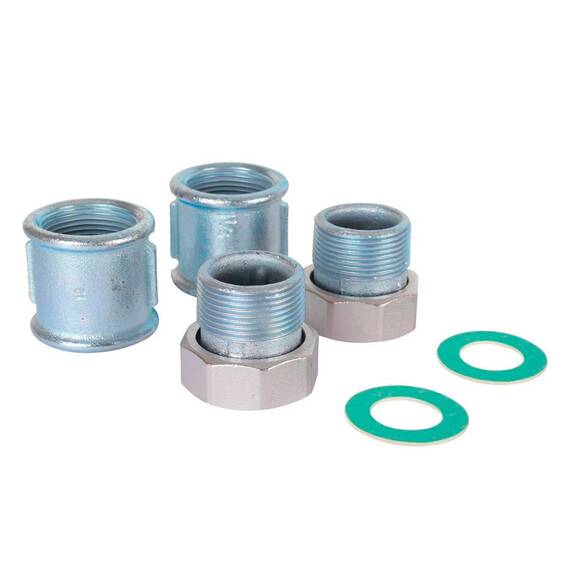 Комплект переходников д/монтажа насосной группы MEIBES DN25 (1 1/2"НГx1 1/2" HР), фото 